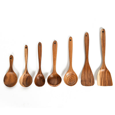 Teak Küchen Utensilien