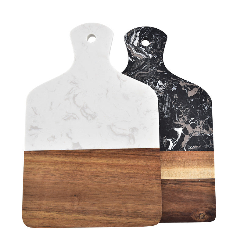 Schneidebrett aus Marmor und Holz
